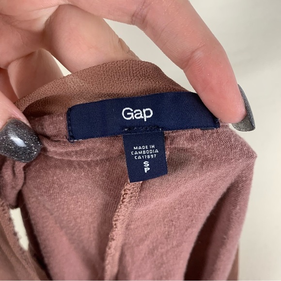 CLEARANCE -- Gap Brown Lace-Trim Tank Top – Soft Rayon Blend, Size Small - Picture 6 of 7